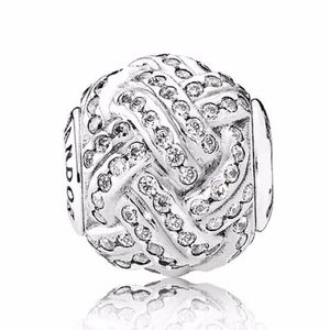 Pandora Charm Sparkling Love Knot Sterling Silver